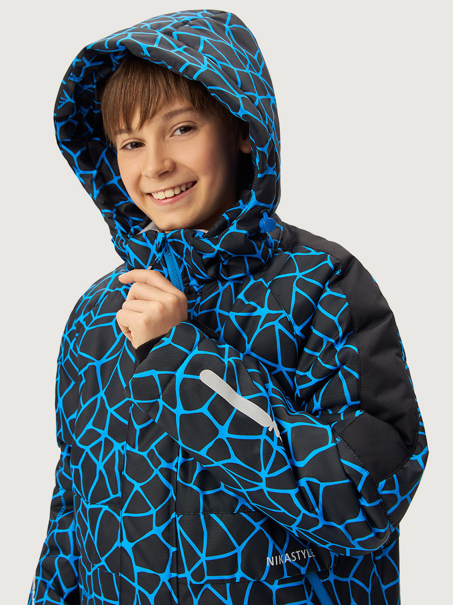 Костюм NIKASTYLE 7з3125 электрик/черный - фото 5