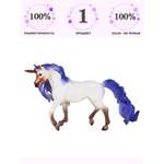 Фигурка Masai Mara Белый единорог с синей гривой