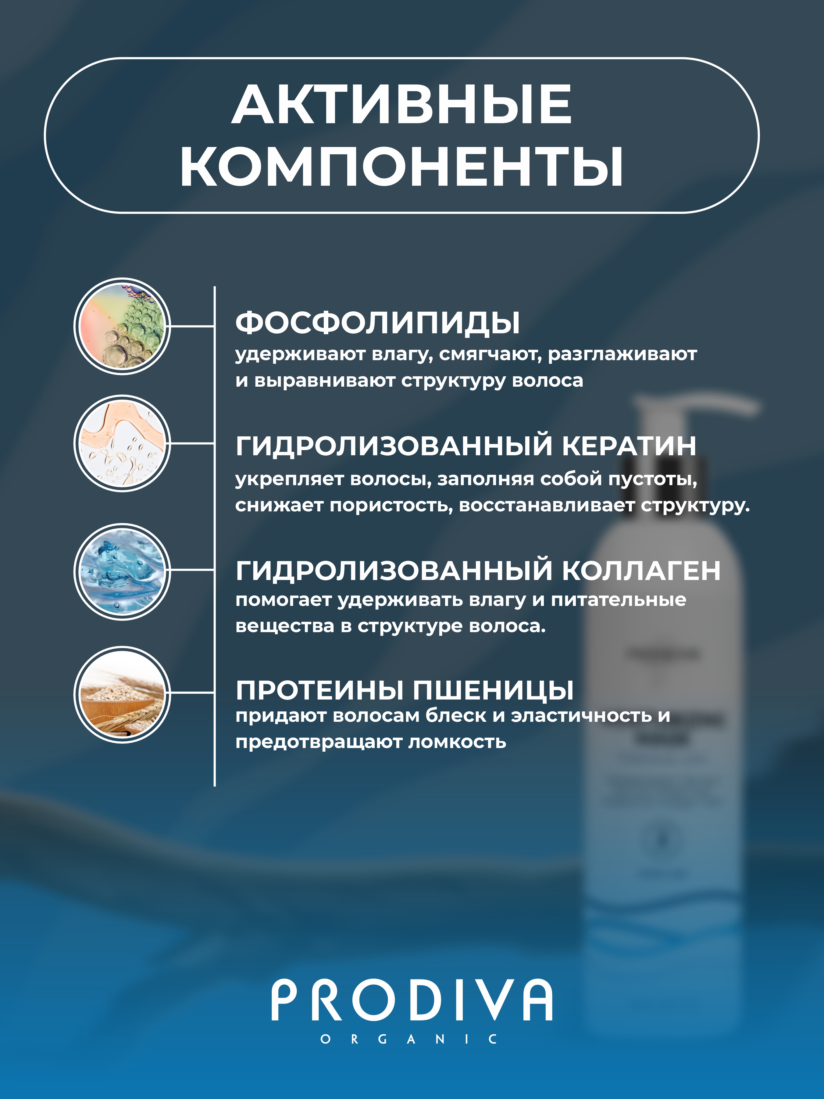 Маска PRODIVA для интенсивного увлажнения 250 мл - фото 3