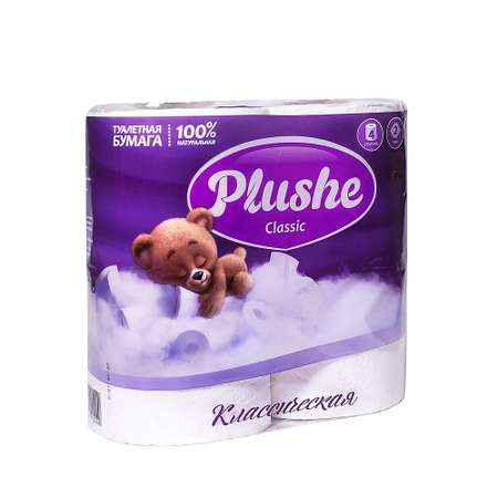 Туалетная бумага PLUSHE 4 шт.