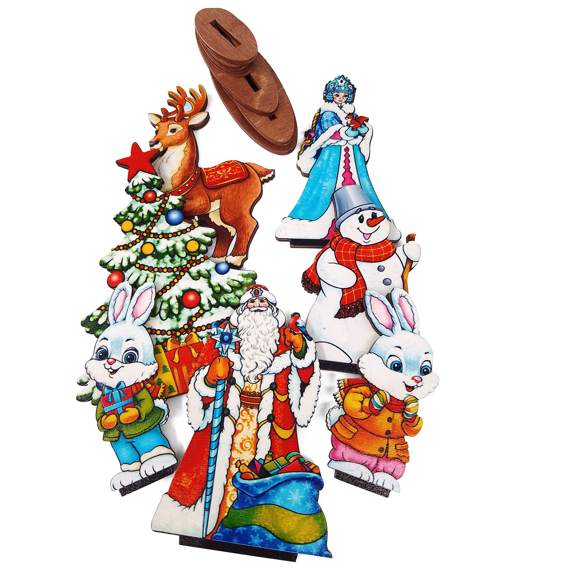 Набор фигурок Нескучные игры Новогодний хоровод - фото 1