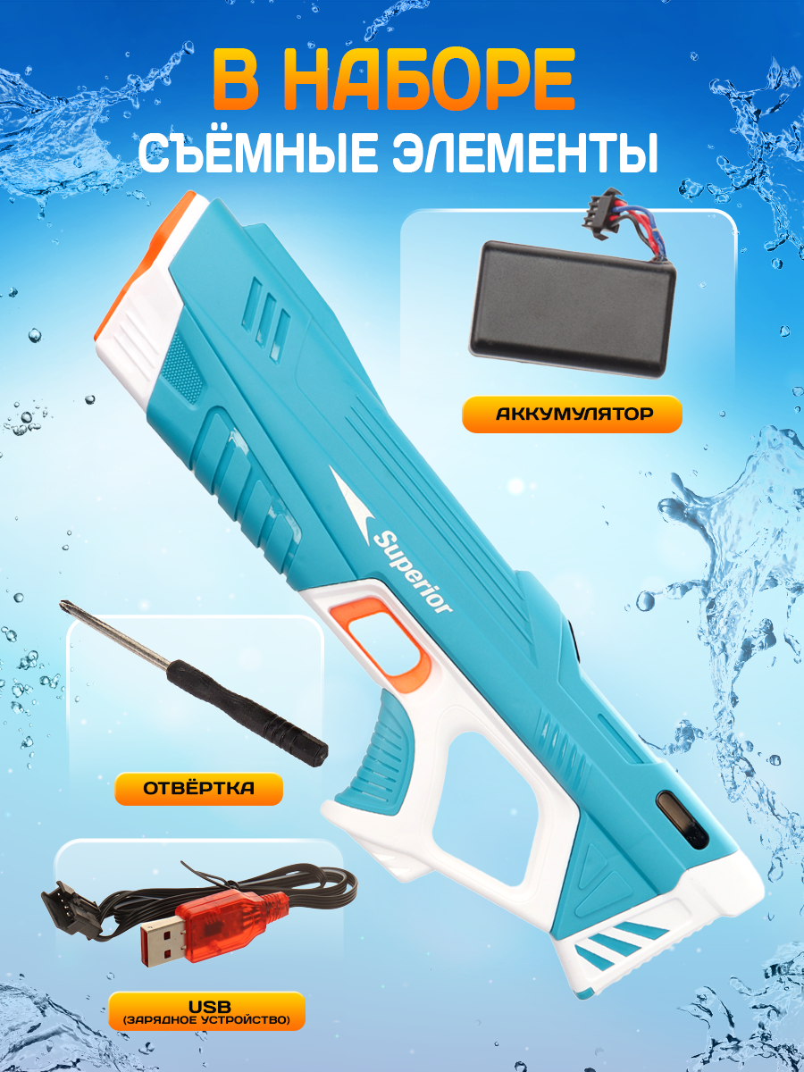 Пистолет водный Рыжий кот - фото 3