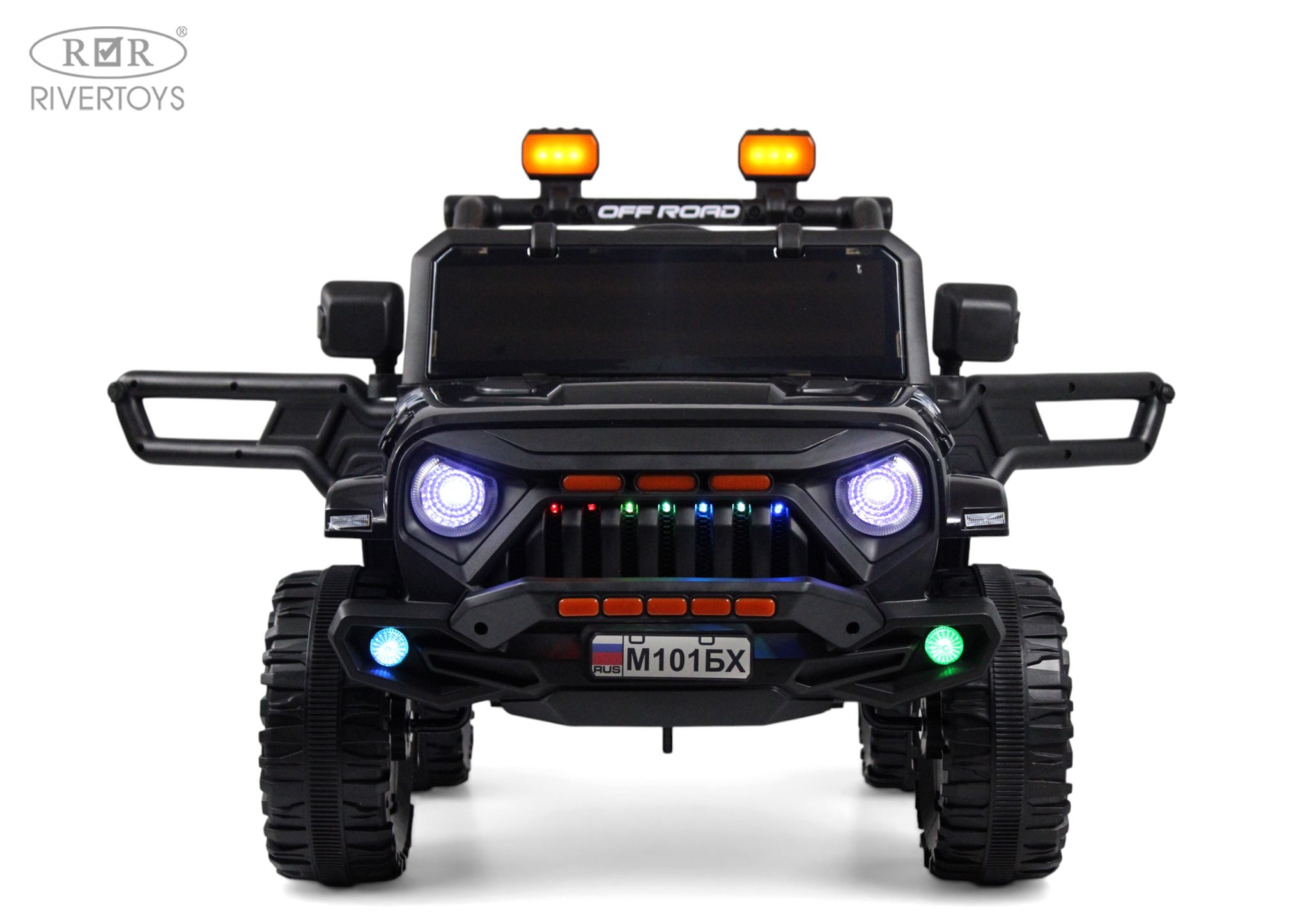 Электромобиль RIVERTOYS М101БХ-BLACK С пультом ДУ - фото 10