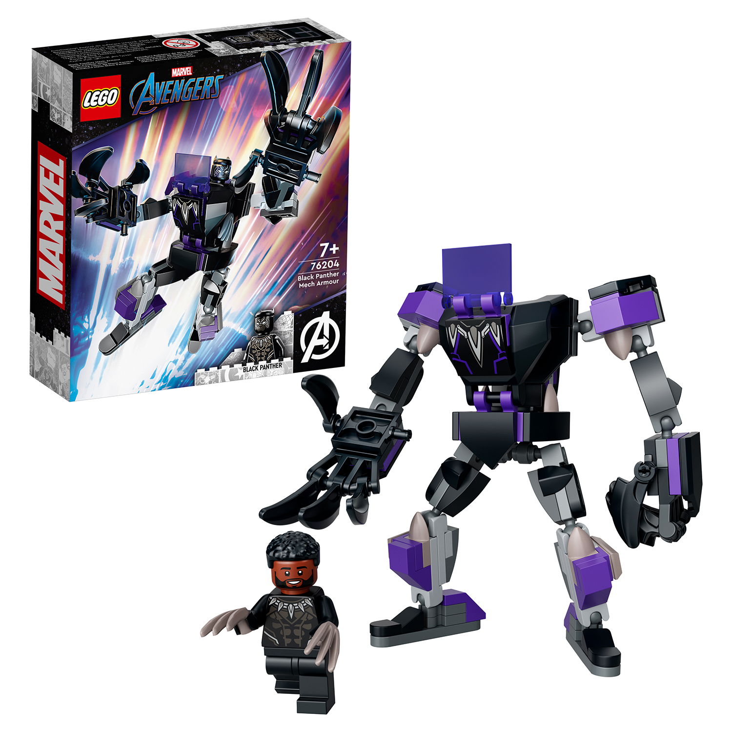 Изображение товара Конструктор LEGO Marvel Super Heroes Black Panther Mech Armor 124 дет. Изображение товара Конструктор LEGO Marvel Super Heroes Black Panther Mech Armor 124 дет.