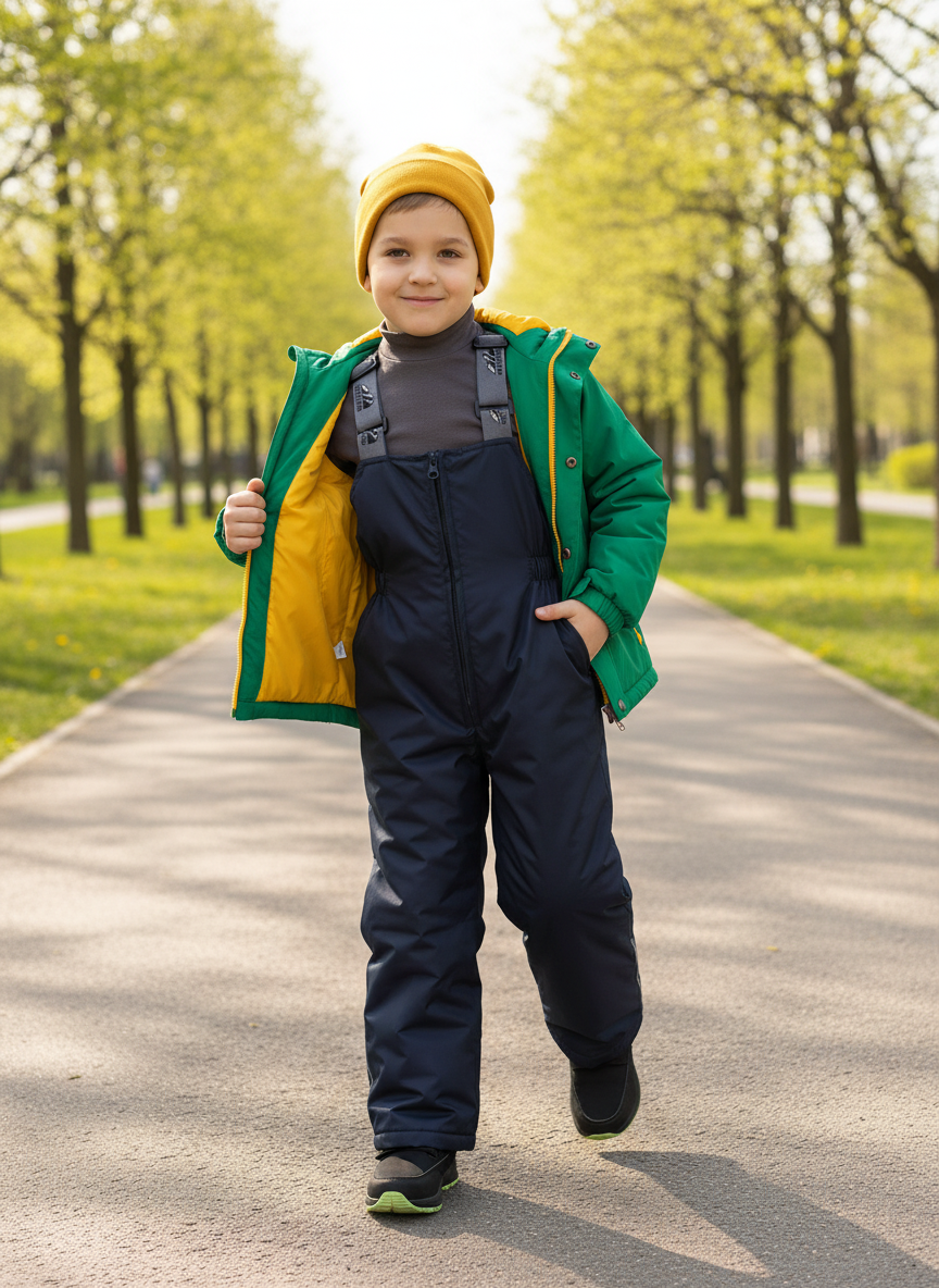 Полукомбинезон Arctic kids 60-006/2 синий - фото 2
