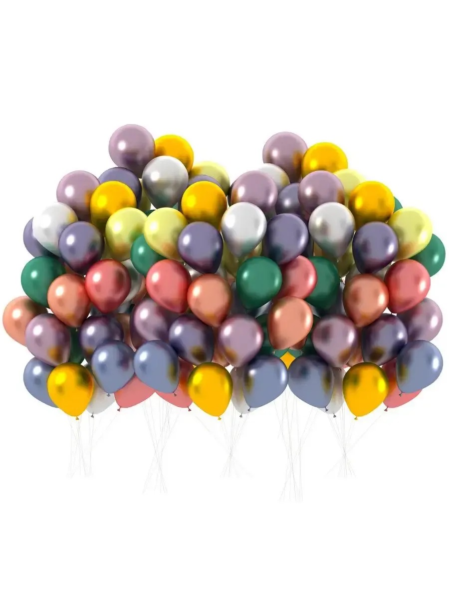 Воздушные шары Bebelot набор для праздника 100 шт 20 см - фото 1