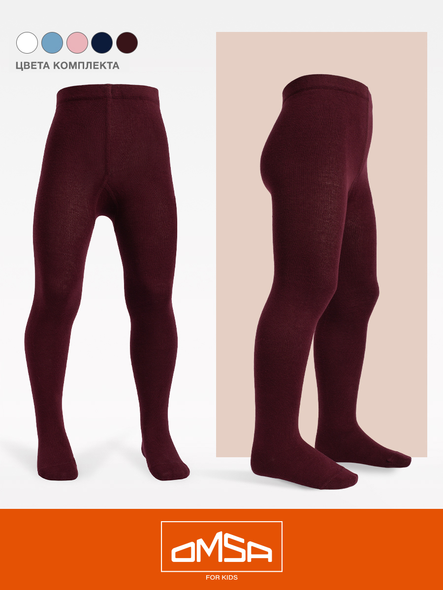 Колготки 5 пар Omsa Collant 11С01 Bianco/Blu/Blu Сhiaro/Bordo/Rosa.кмп.5 - фото 4