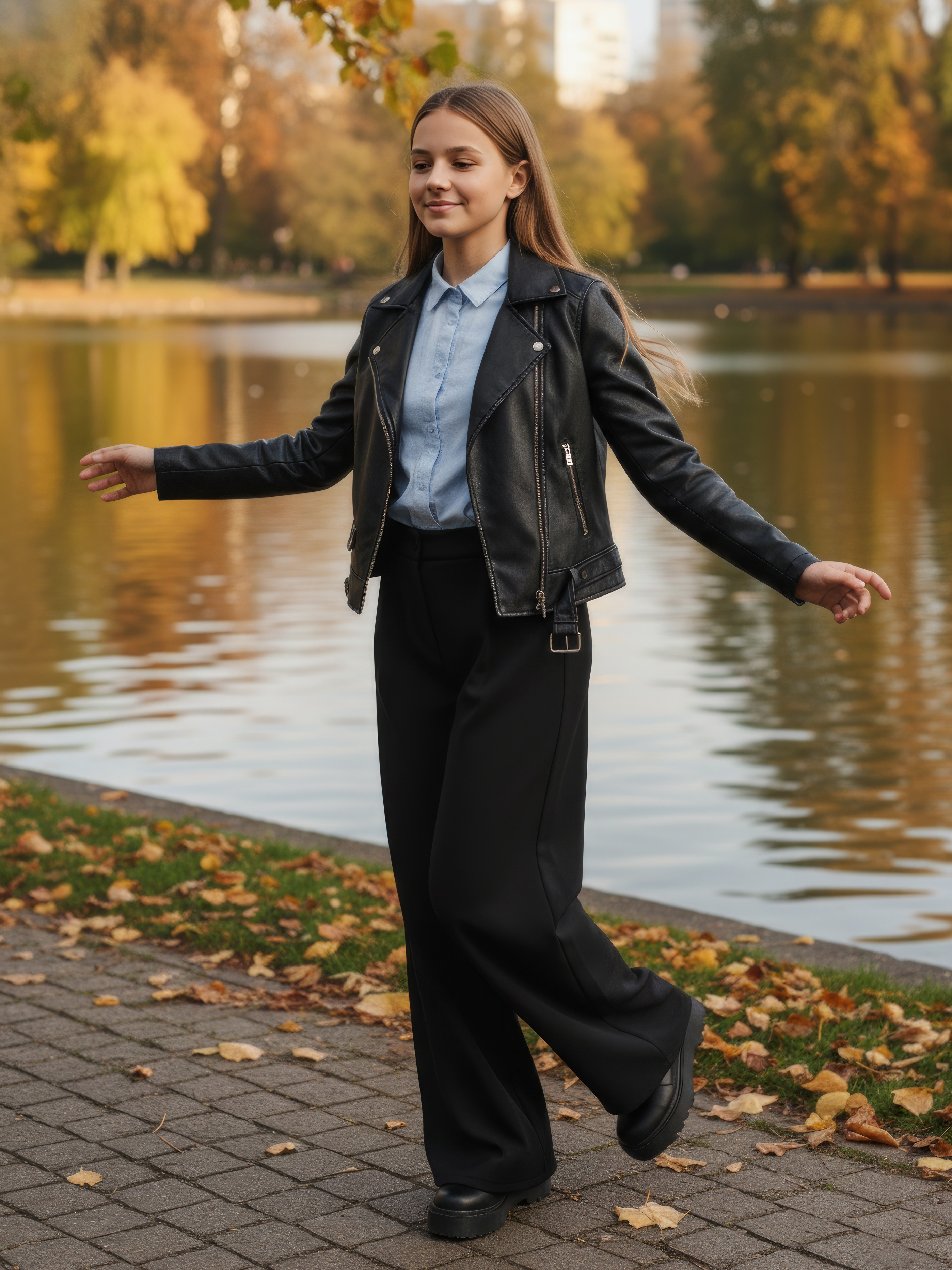 Брюки-палаццо СИНЯЯ МОДА WF501B-H39 - фото 16