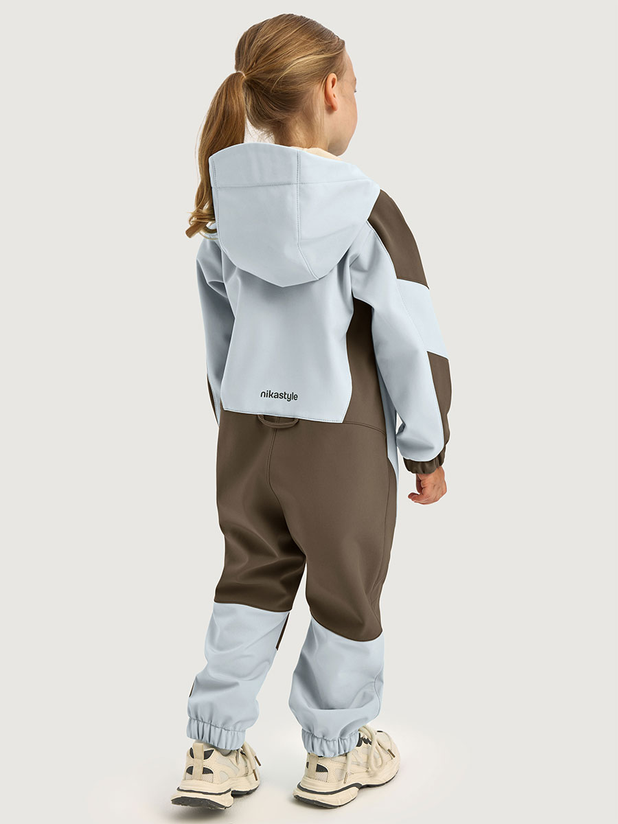 Комбинезон NIKASTYLE 8л15026 небесный/кофе - фото 2