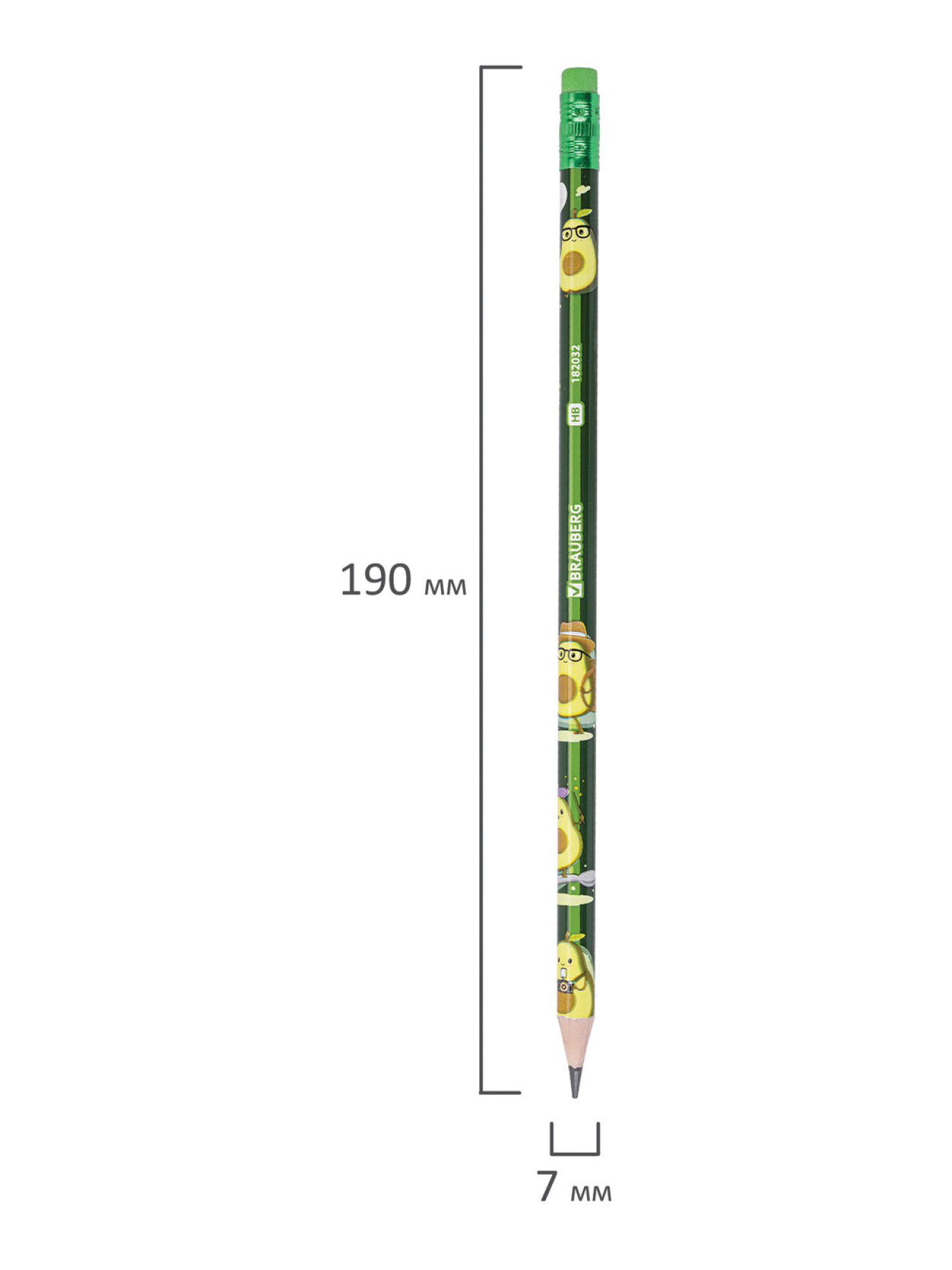Карандаши чернографитные Brauberg 12 шт. - фото 14