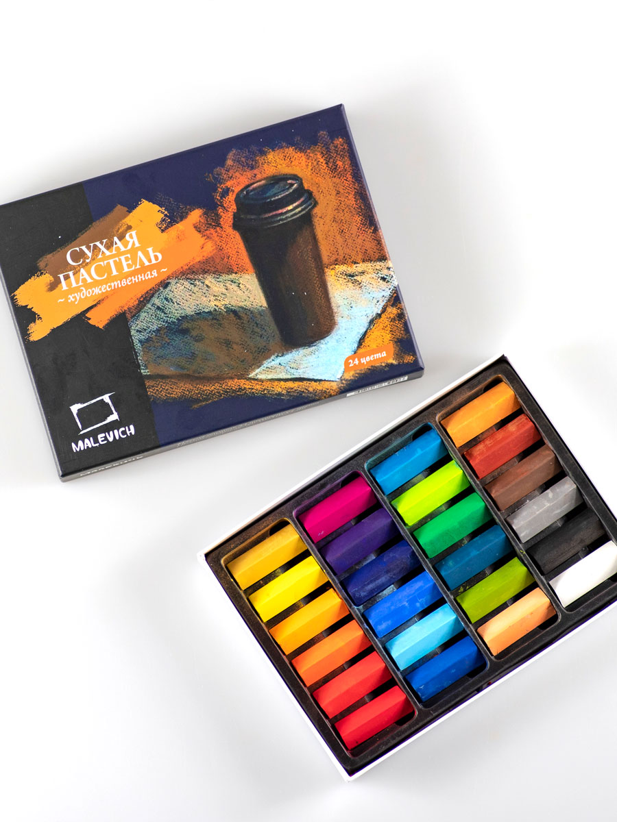 Пастель сухая Малевичъ 24 шт. - фото 4