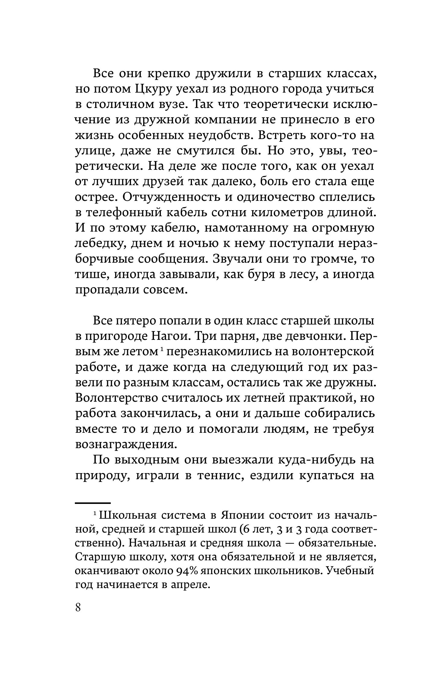 Книга Эксмо Бесцветный Цкуру Тадзаки и годы его странствий (закладка с Котом внутри) - фото 9