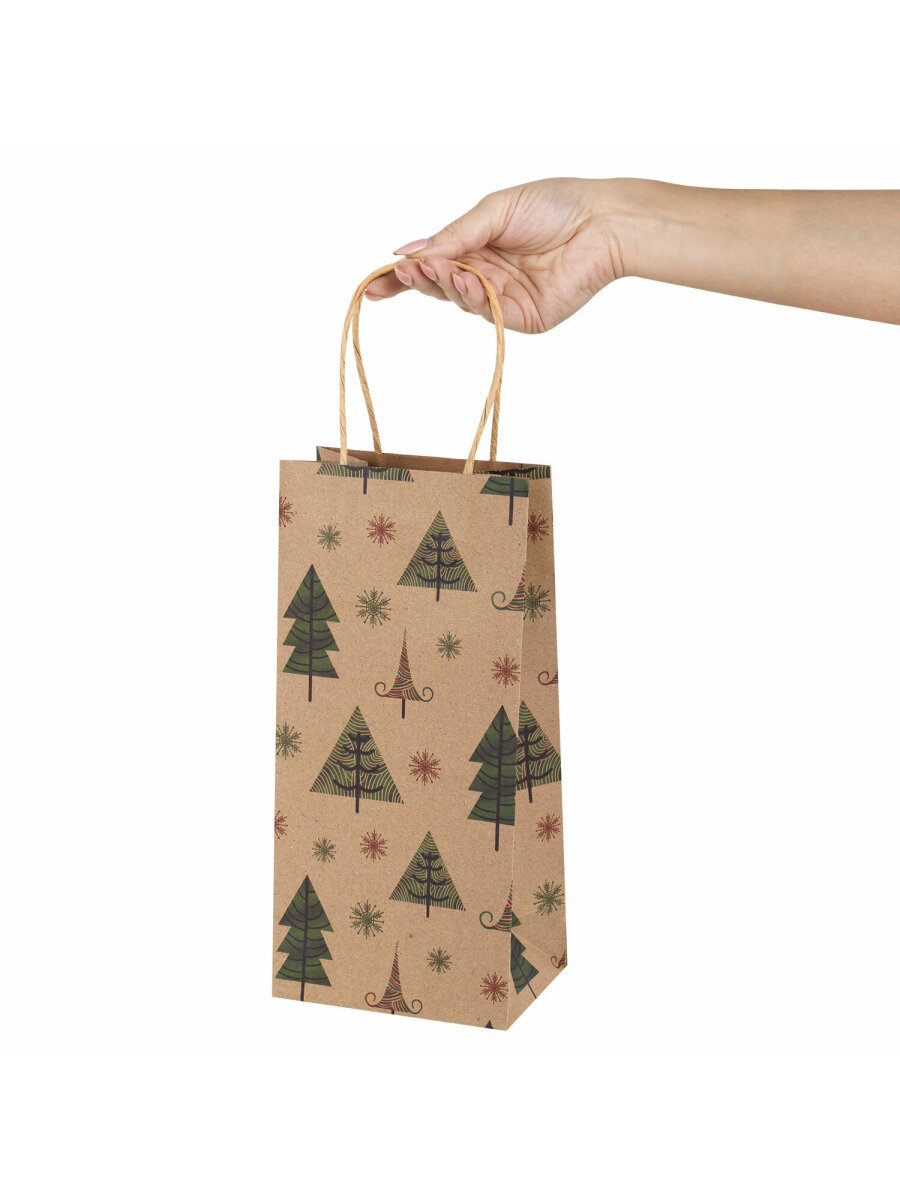 Подарочный пакет Золотая сказка новогодний для упаковки подарков - фото 7