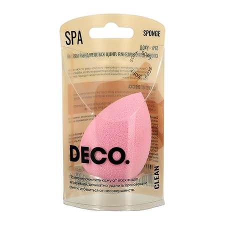 Спонж для умывания DECO. Clean каплевидный мягкий