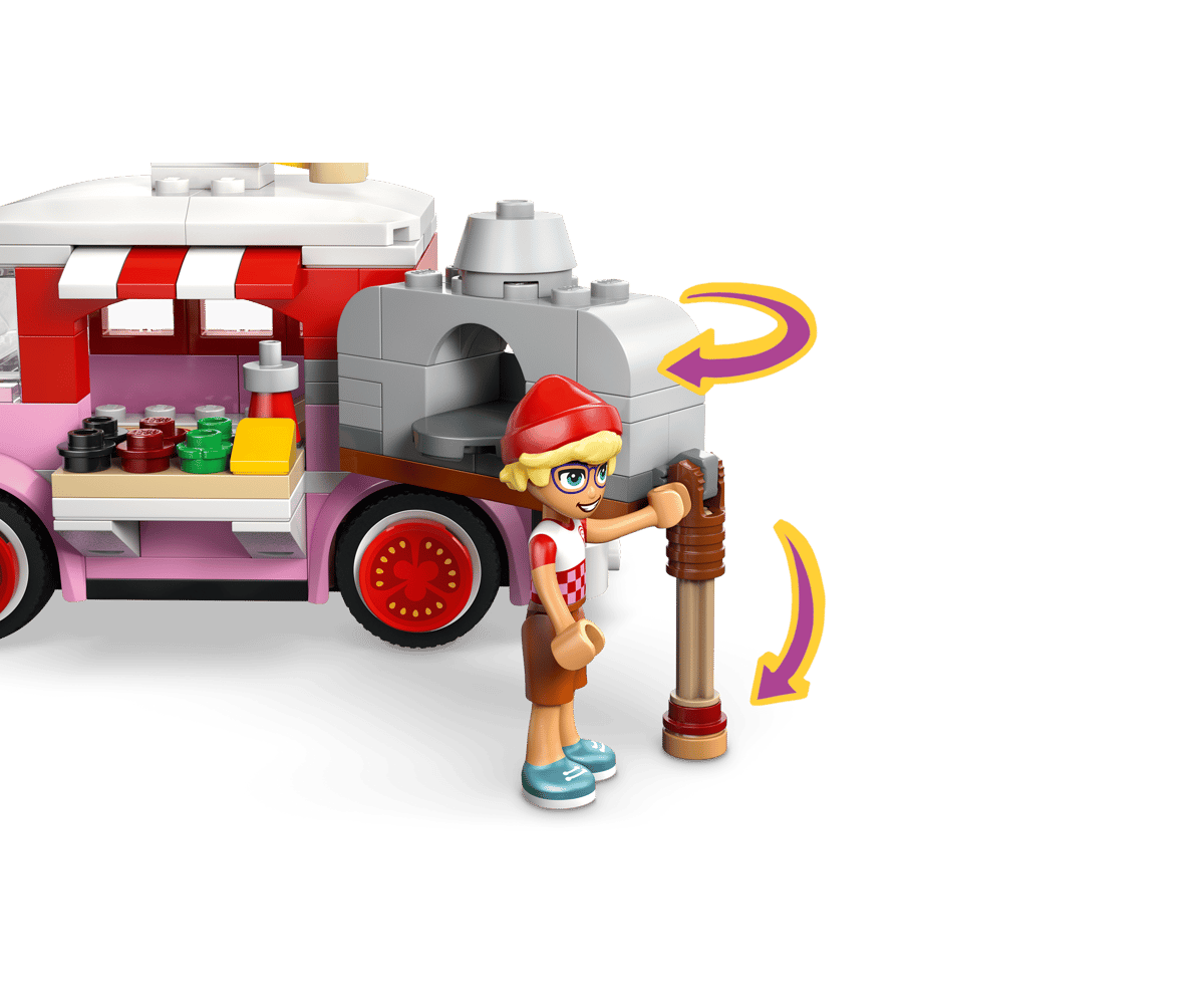 Конструктор LEGO Friends Грузовик для перевозки пиццы 190 дет. - фото 9