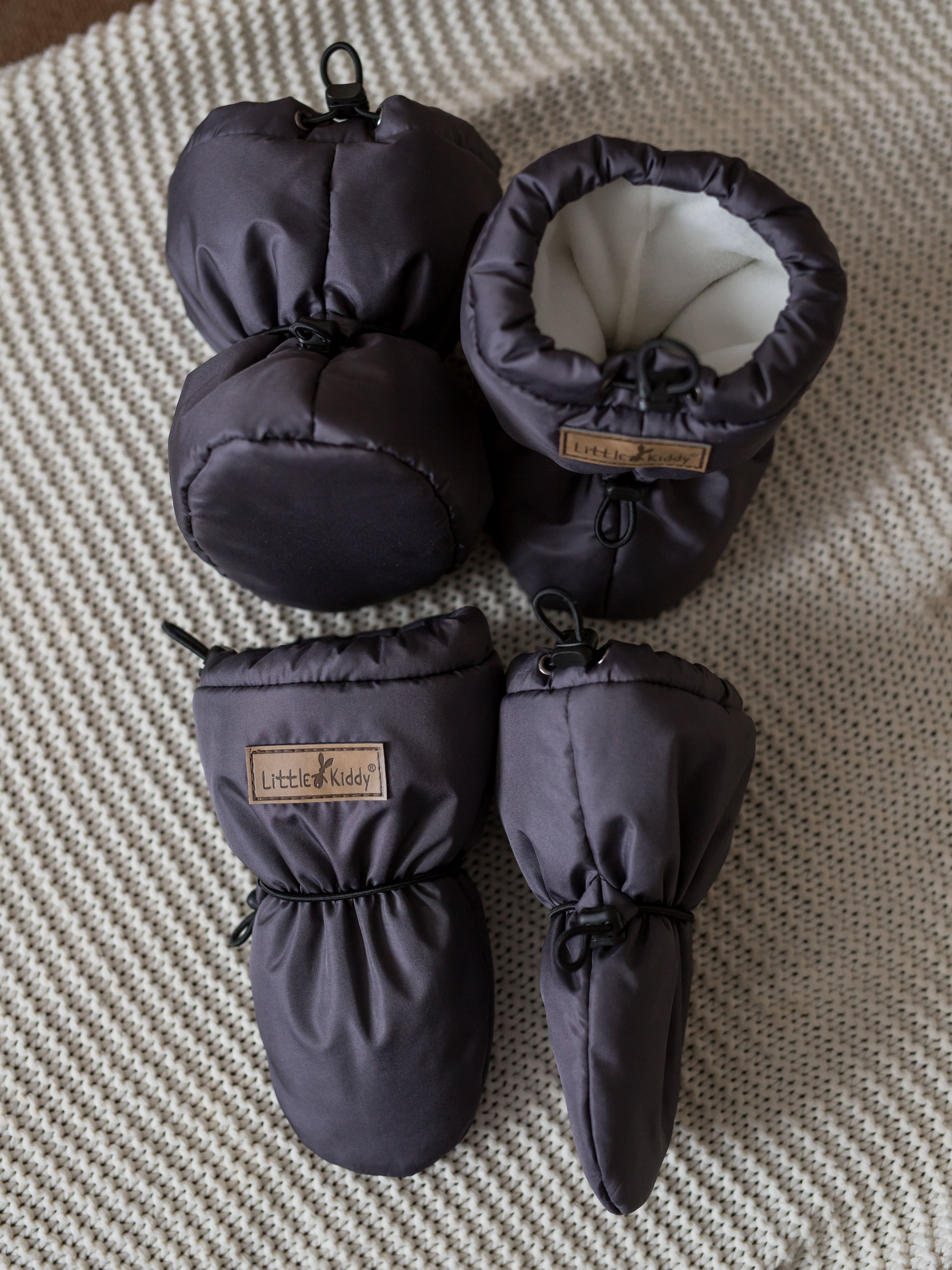 Пинетки LittleKiddy komplekt_demiтемно-серый - фото 6
