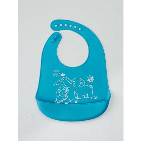 Нагрудник Baby and nature силикон 1 шт.