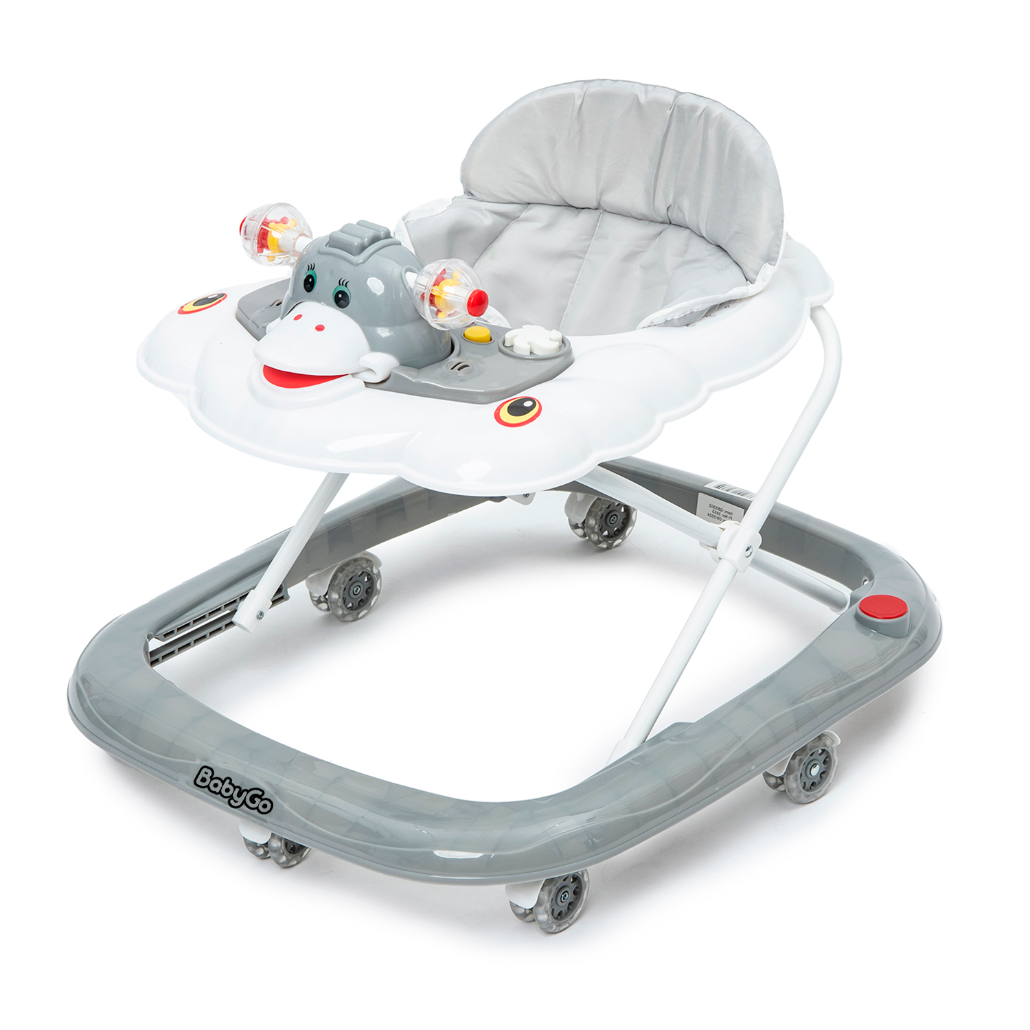 Ходунки BabyGo Duck New серый - фото 1