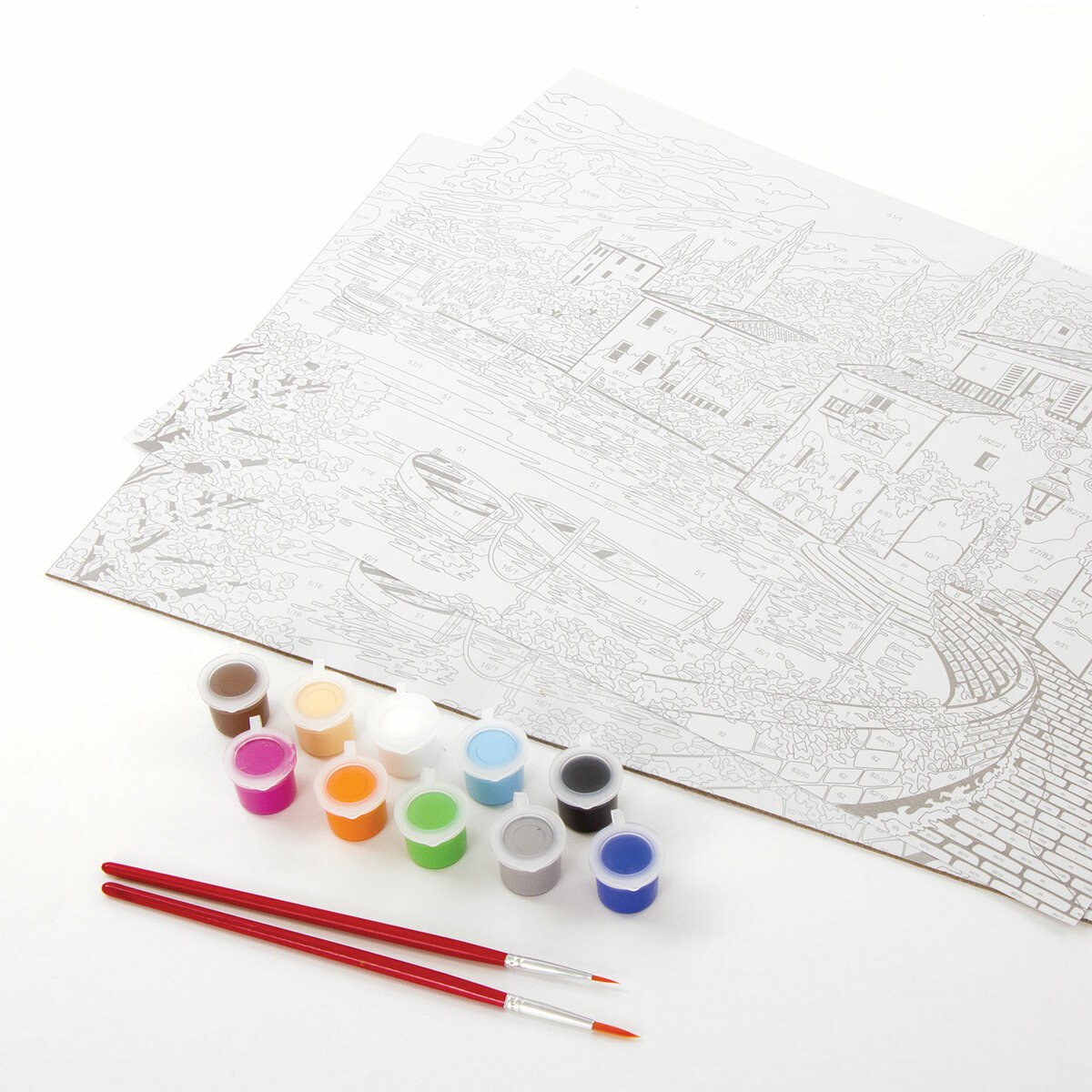 Картина по номерам Остров Сокровищ Город в Италии - фото 4