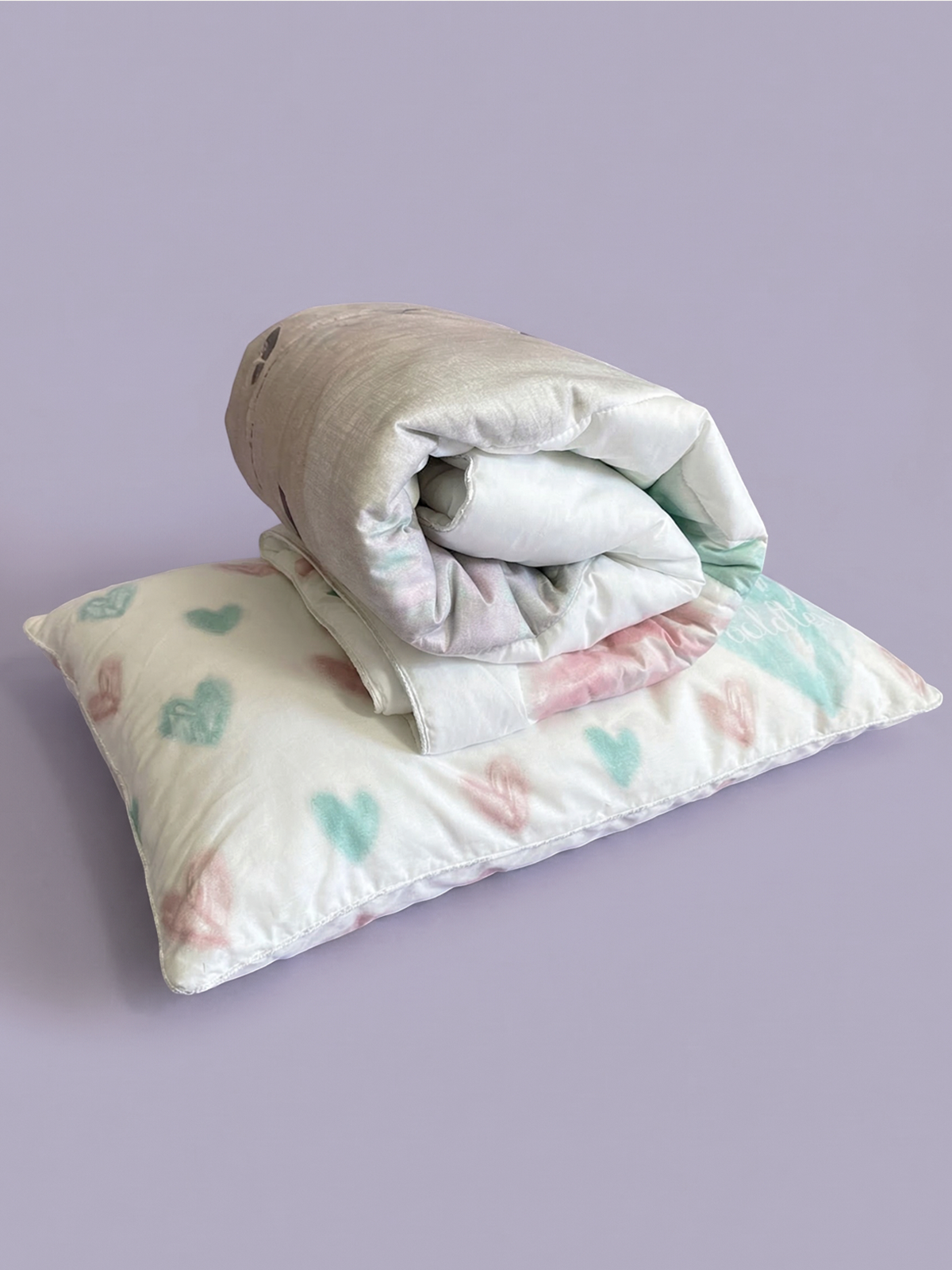 Одеяло Goldtex Hometextile с подушкой набор хлопок 110 x 140 см - фото 1