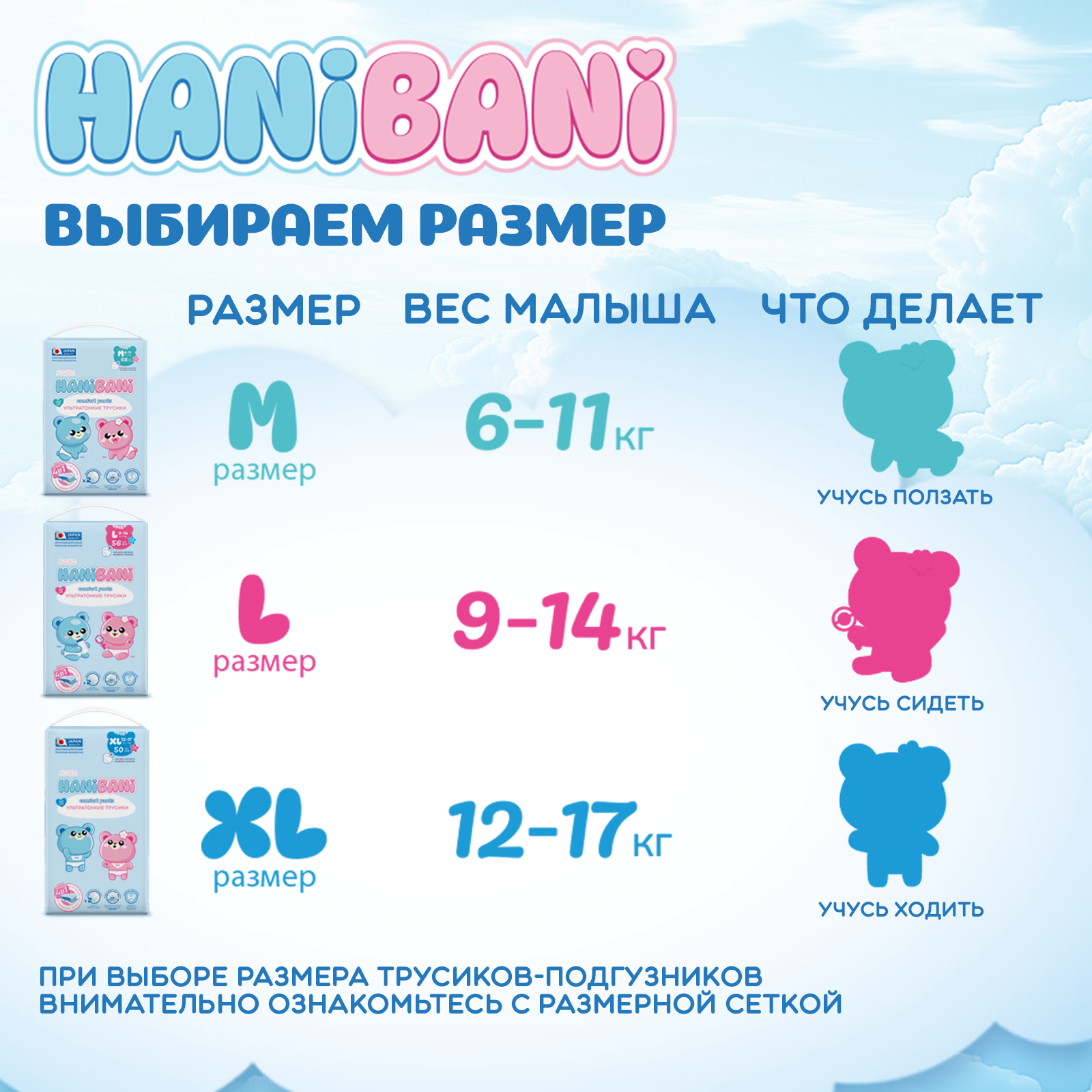 Подгузники HANIBANI Comfort XL (12-17 кг) 50 шт. - фото 11