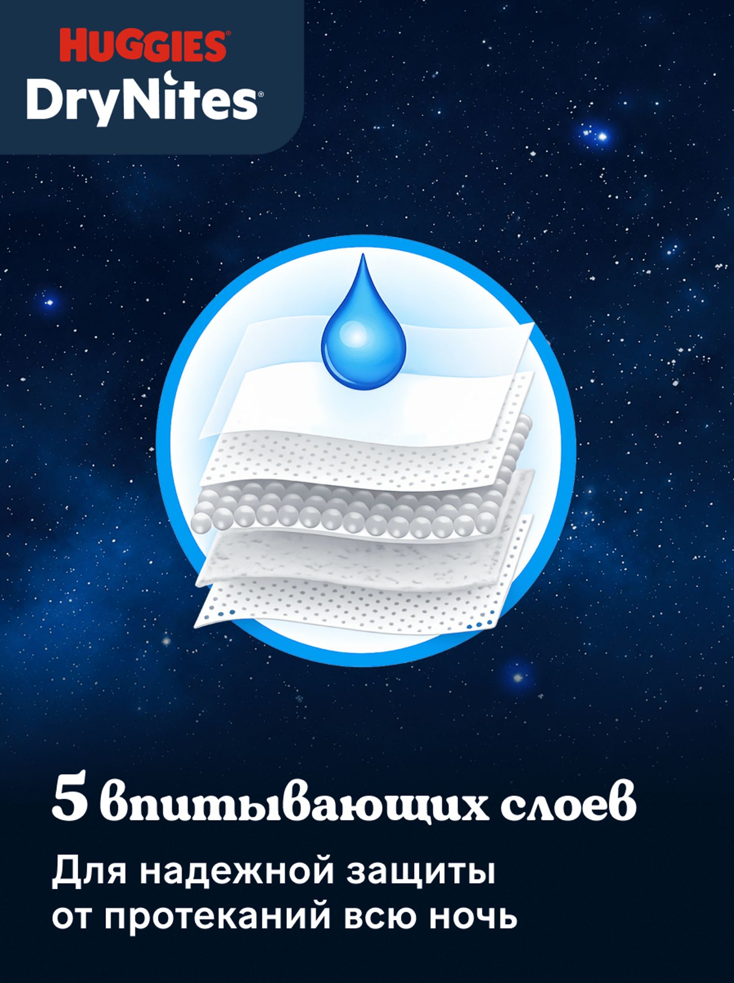 Трусики Huggies DryNites для девочек XXXL (17-30 кг) 10 шт. - фото 4
