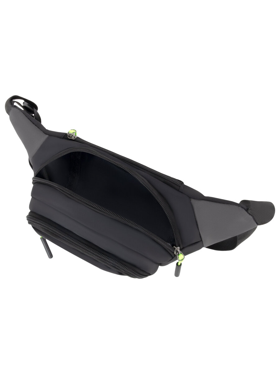 Сумка HEIKKI чёрный/зеленый поясная - фото 6