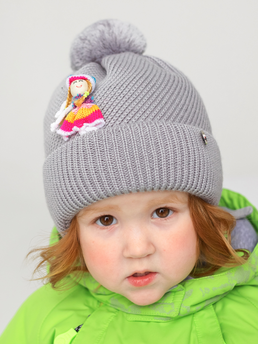 Шапка UKI KIDS 14w22-038сер - фото 1