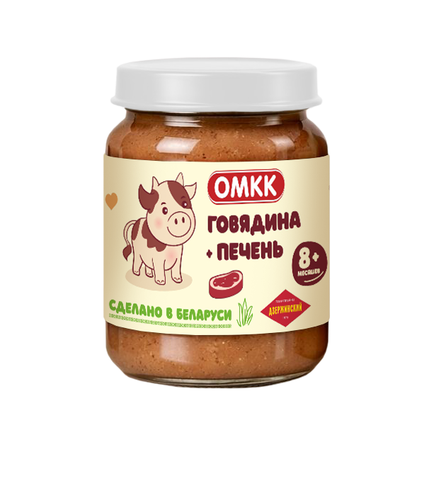 Готовый обед ОМКК Говядина-печень с 8 мес 90 г - фото 1