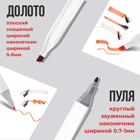 Скетчмаркер WiMi двусторонний 36 цв.