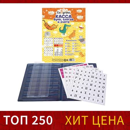 Касса букв и счетов Calligrata Слоги и счет