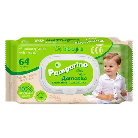 Влажные салфетки PAMPERINO 64 шт.