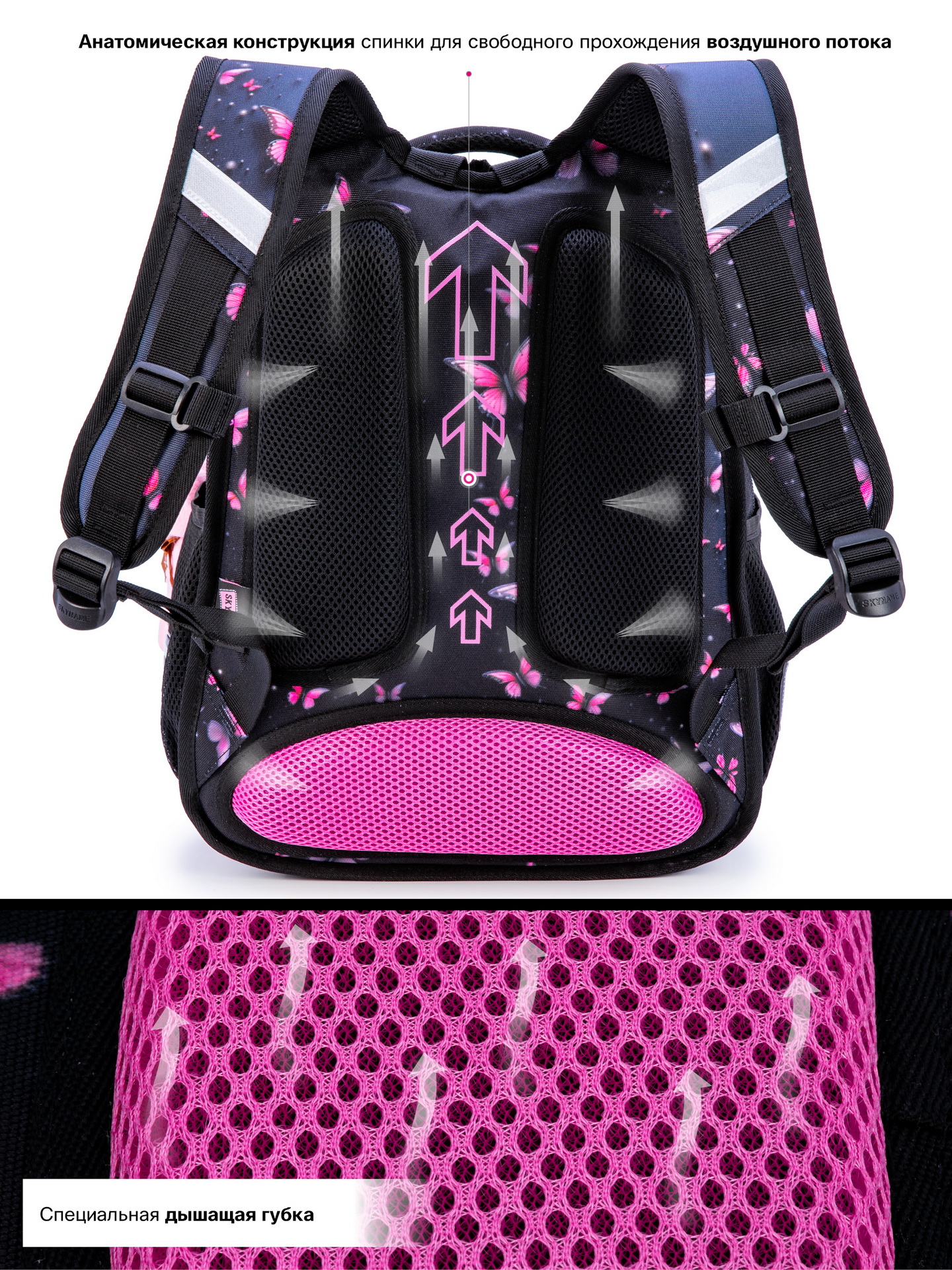 Рюкзак SkyName 1-4 класс, набор 4 в 1 - фото 11