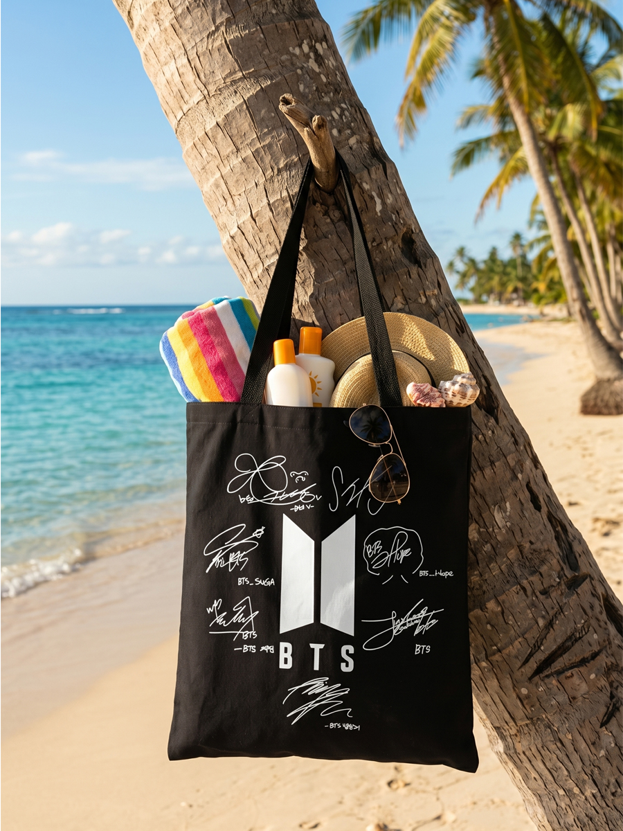 Изображение товара Женская сумка шоппер на молнии стильная для BTS и повседневных образов Изображение товара Женская сумка шоппер на молнии стильная для BTS и повседневных образов
