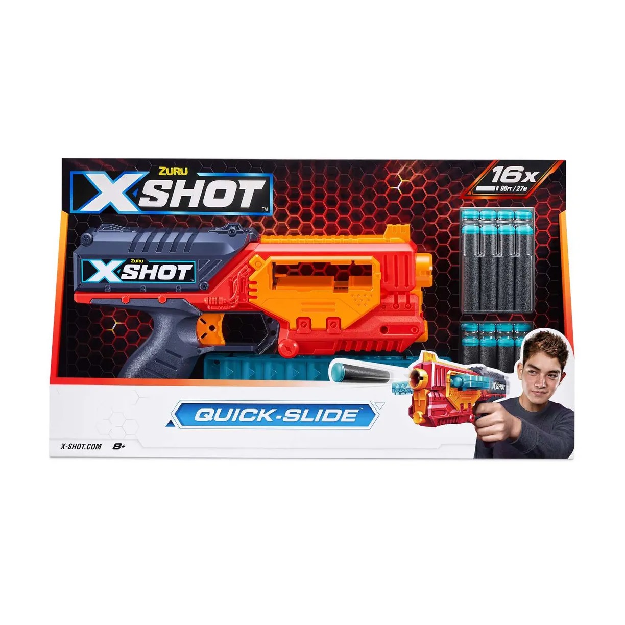 Бластер Zuru XSHOT  Xcess Квикслайд - фото 1