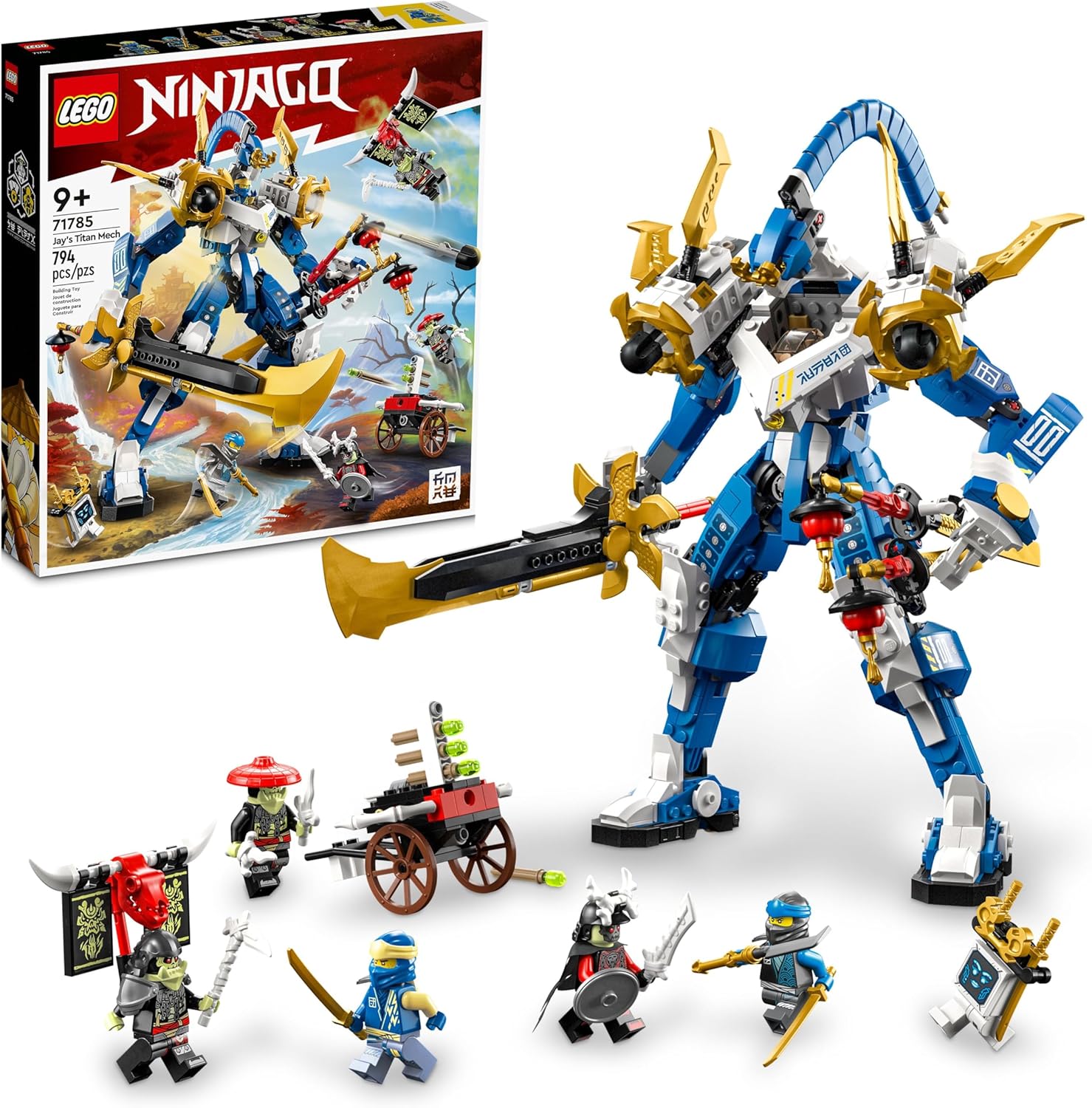 Конструктор LEGO NINJAGO Механический титан Джея блочный - фото 1
