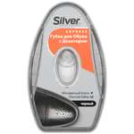 Губка-блеск для обуви Silver с дозатором черный