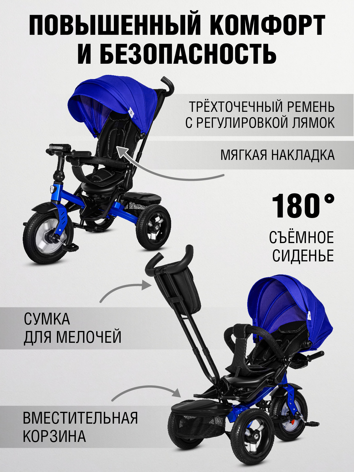 Трехколесный велосипед CITYRIDE - фото 3