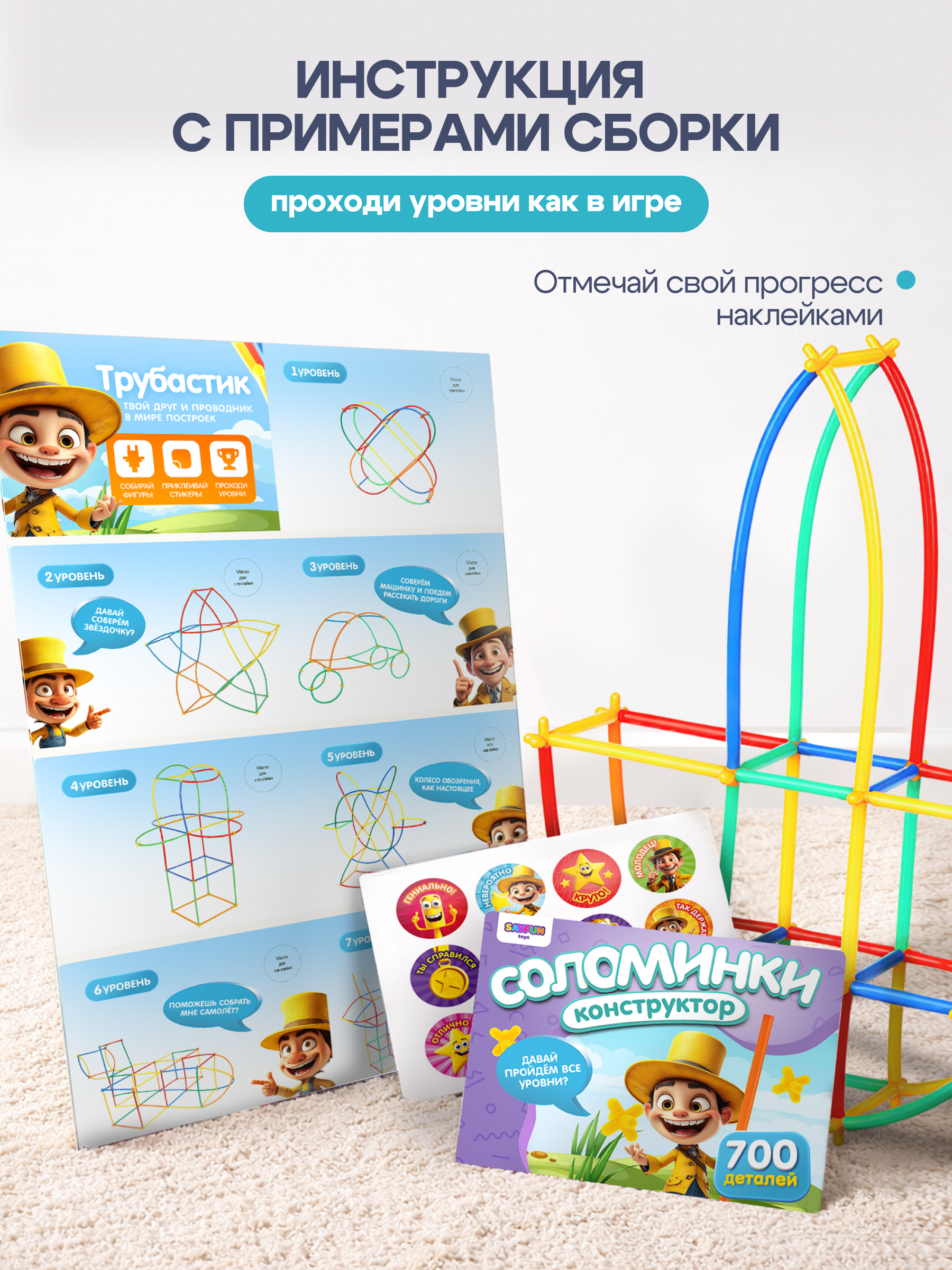 Конструктор SAYFUN toys 700 дет. - фото 12