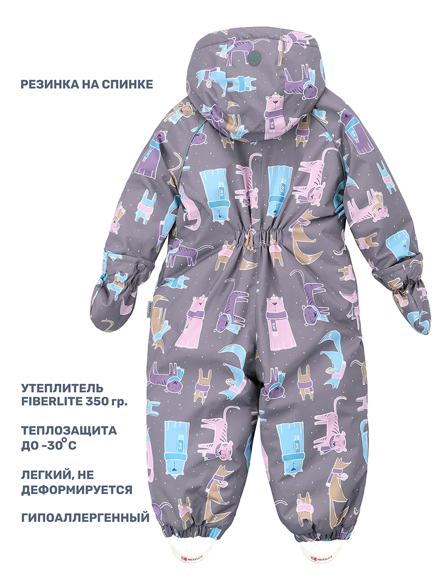 Комбинезон NIKASTYLE 8з1724 серый - фото 6