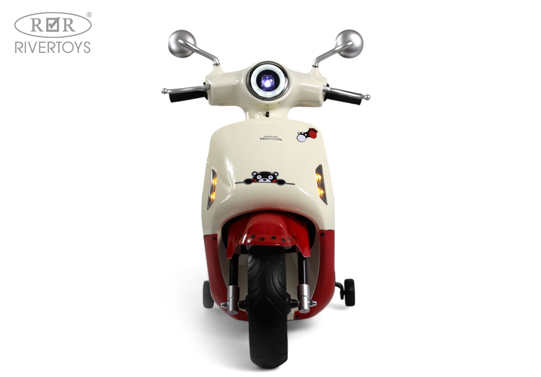 Электромобиль RIVERTOYS Z555ZZ-BEIGE-RED - фото 5