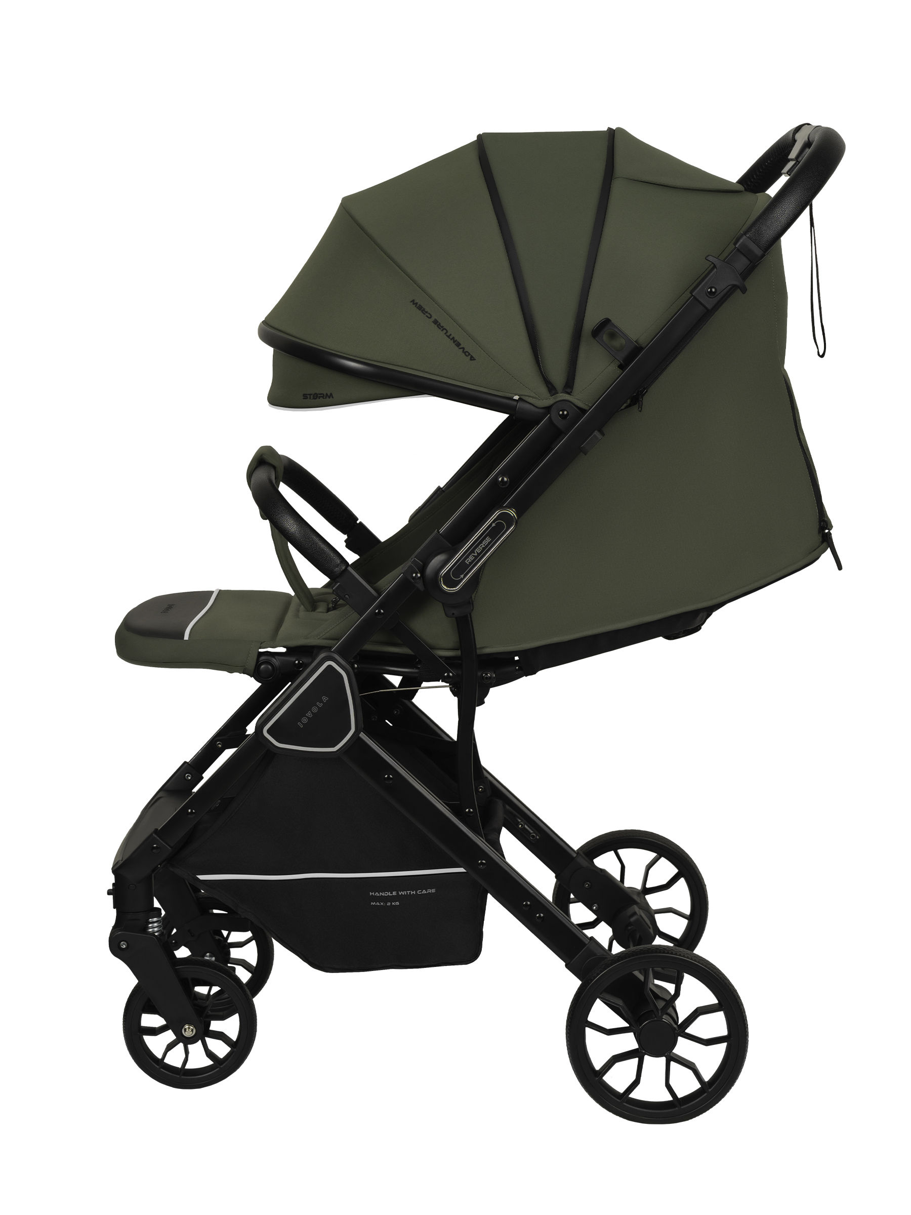Коляска прогулочная JOVOLA Storm, зеленый - фото 4