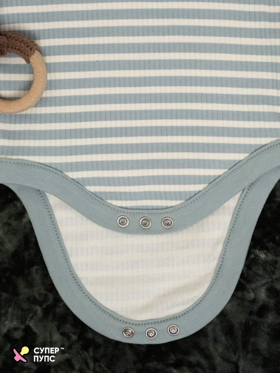 Боди 3 шт Супер Пупс нбр/3пр/бд/коррук/полоска/дино - фото 14