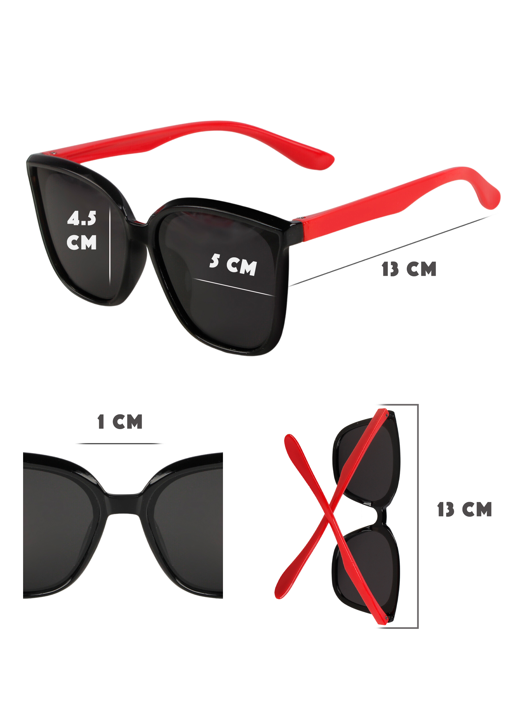 Очки солнцезащитные Little Mania JDT045-BKRE - фото 7