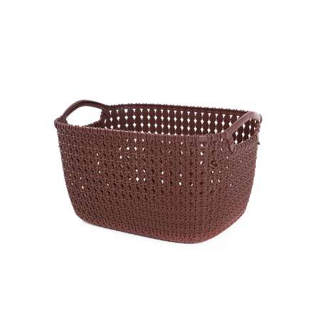 Корзина elfplast для хранения Paola 8 л коричневый 30х17х25.5 см