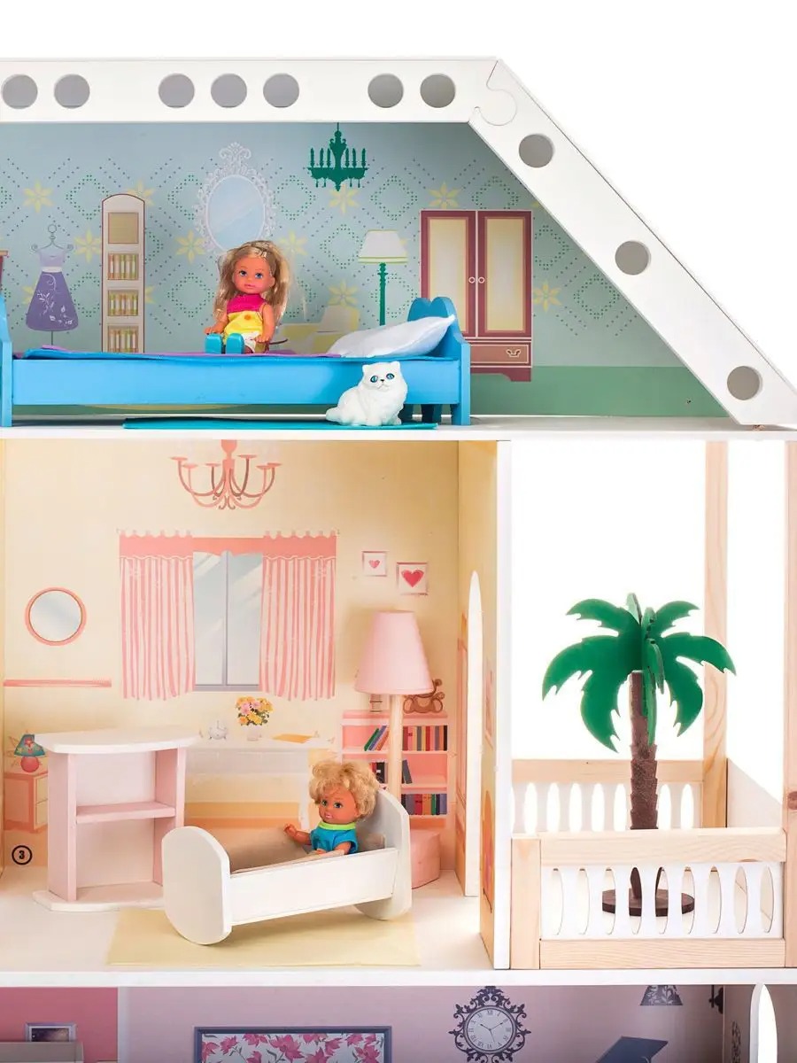 Домик для кукол PAREMO 130 см с мебелью PD318-02 - фото 7