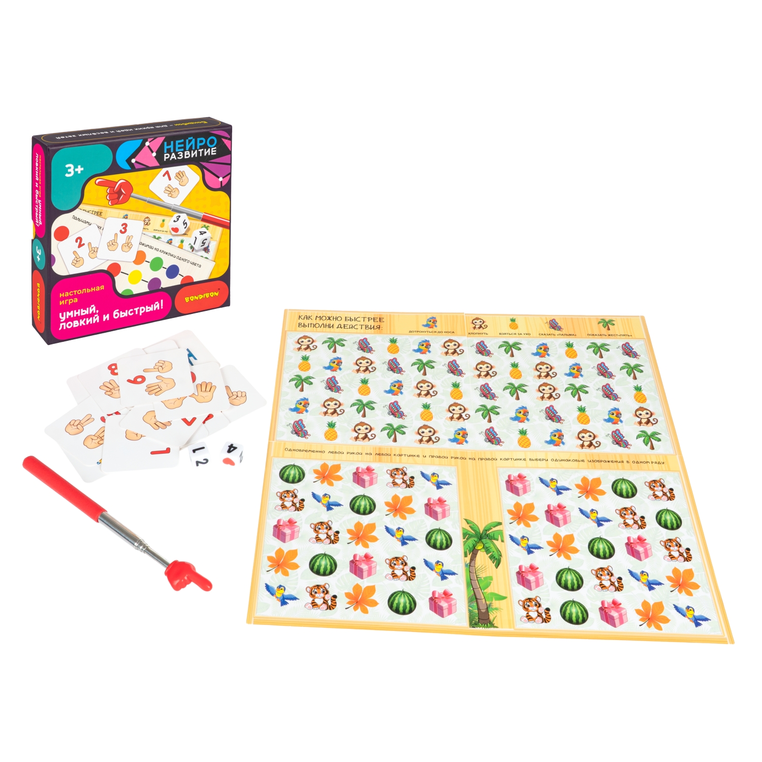 Настольная игра Bondibon УМНЫЙ, ЛОВКИЙ И БЫСТРЫЙ! - фото 3