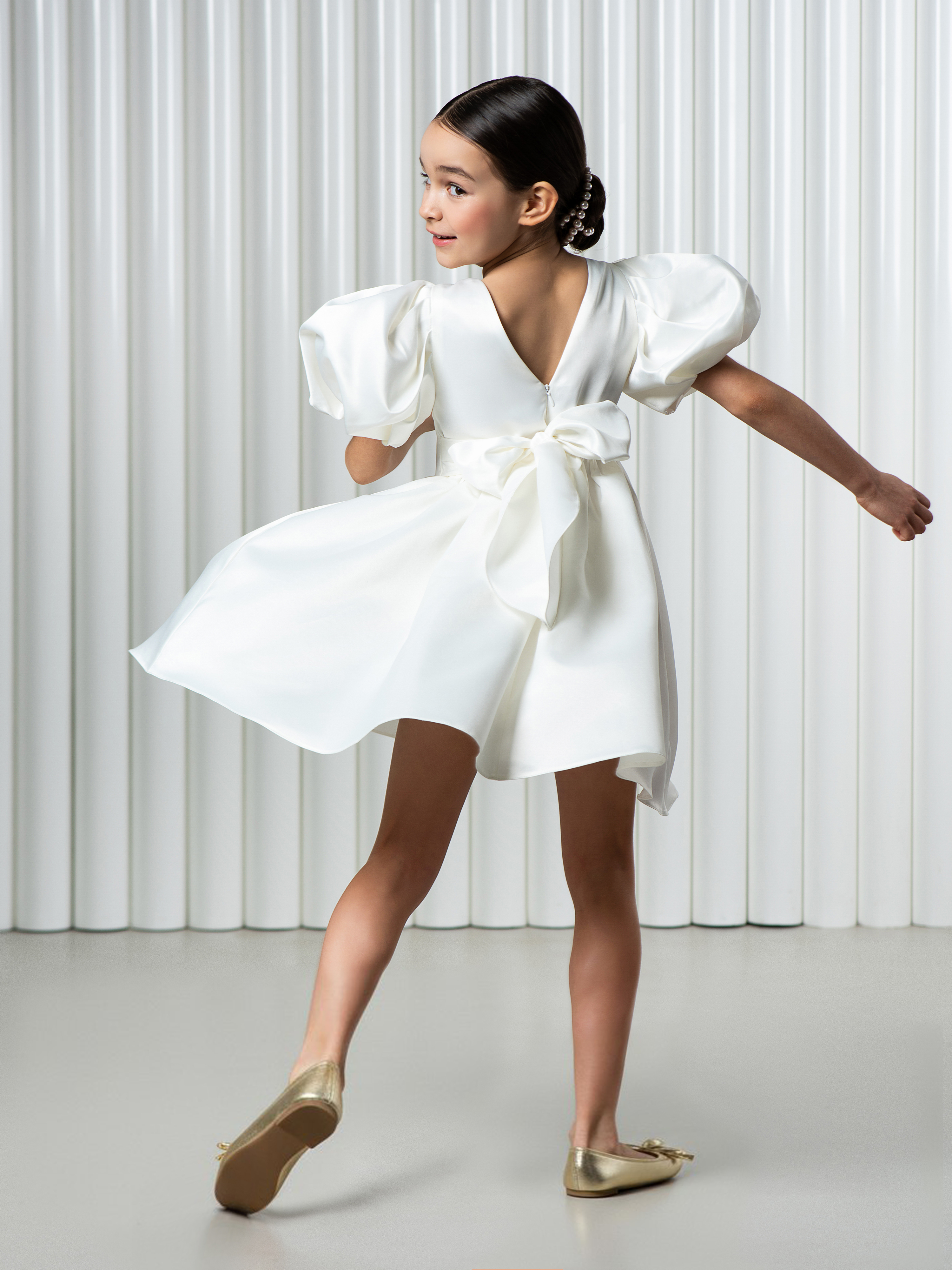 Платье LisaWeta D-143 экрю - фото 4