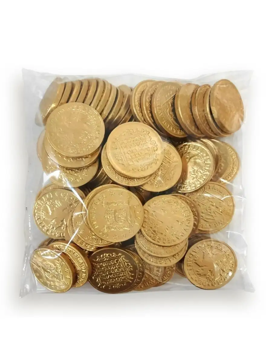 Шоколадные монеты KORTEZ Пиратский клад 100 шт по 6 г глазурь - фото 8