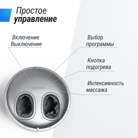 Массажер для ног UNIX Fit Secret Pouf Grey